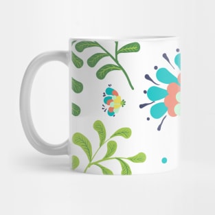 Elegance Seamless pattern with flowers Mug